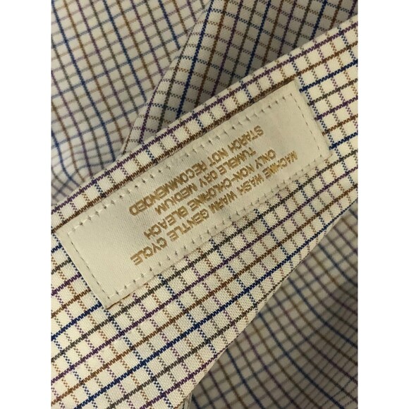 Roundtree Yorke Gold Label Button Down Shirt Mens White Large - Picture 4 of 5